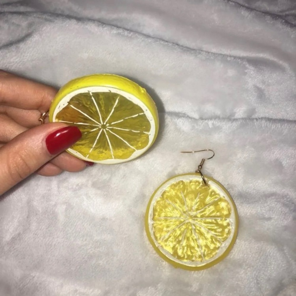 Lemon Slice Earring Set